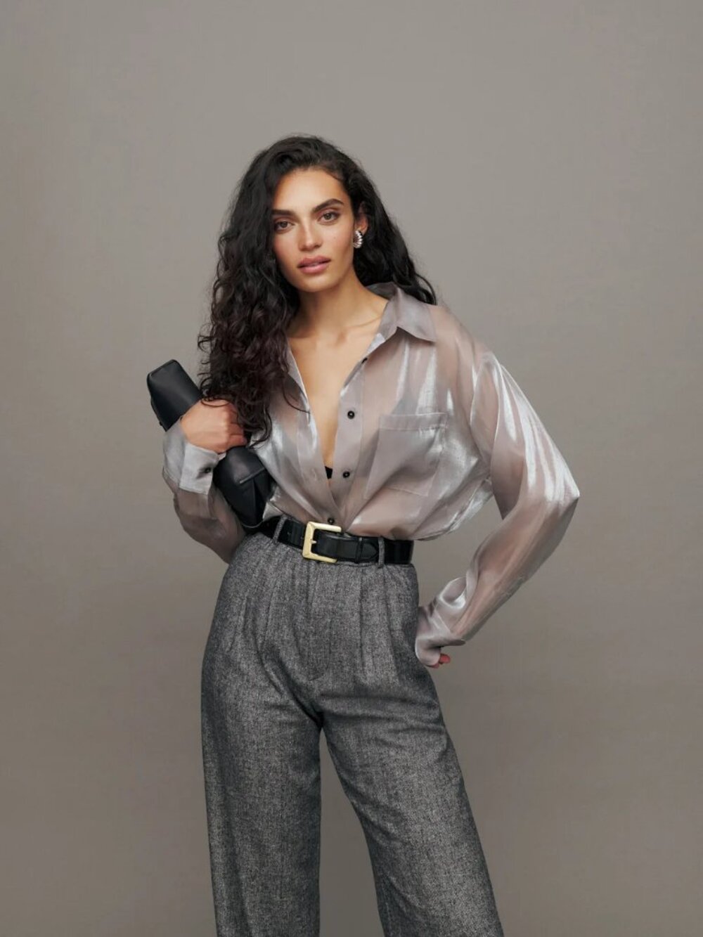 Reformation Will Oversized Sheer Shirt